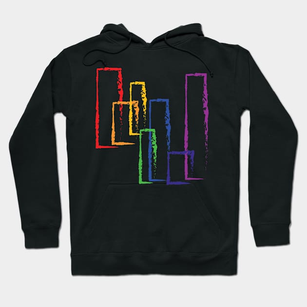 Rainbow Rectangles Hoodie by emojiawesome